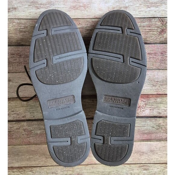 SPERRY TOP-SIDER Jamestown Size 11.5 M Brown Mens Suede & Leather Saddle Oxford - Picture 8 of 11